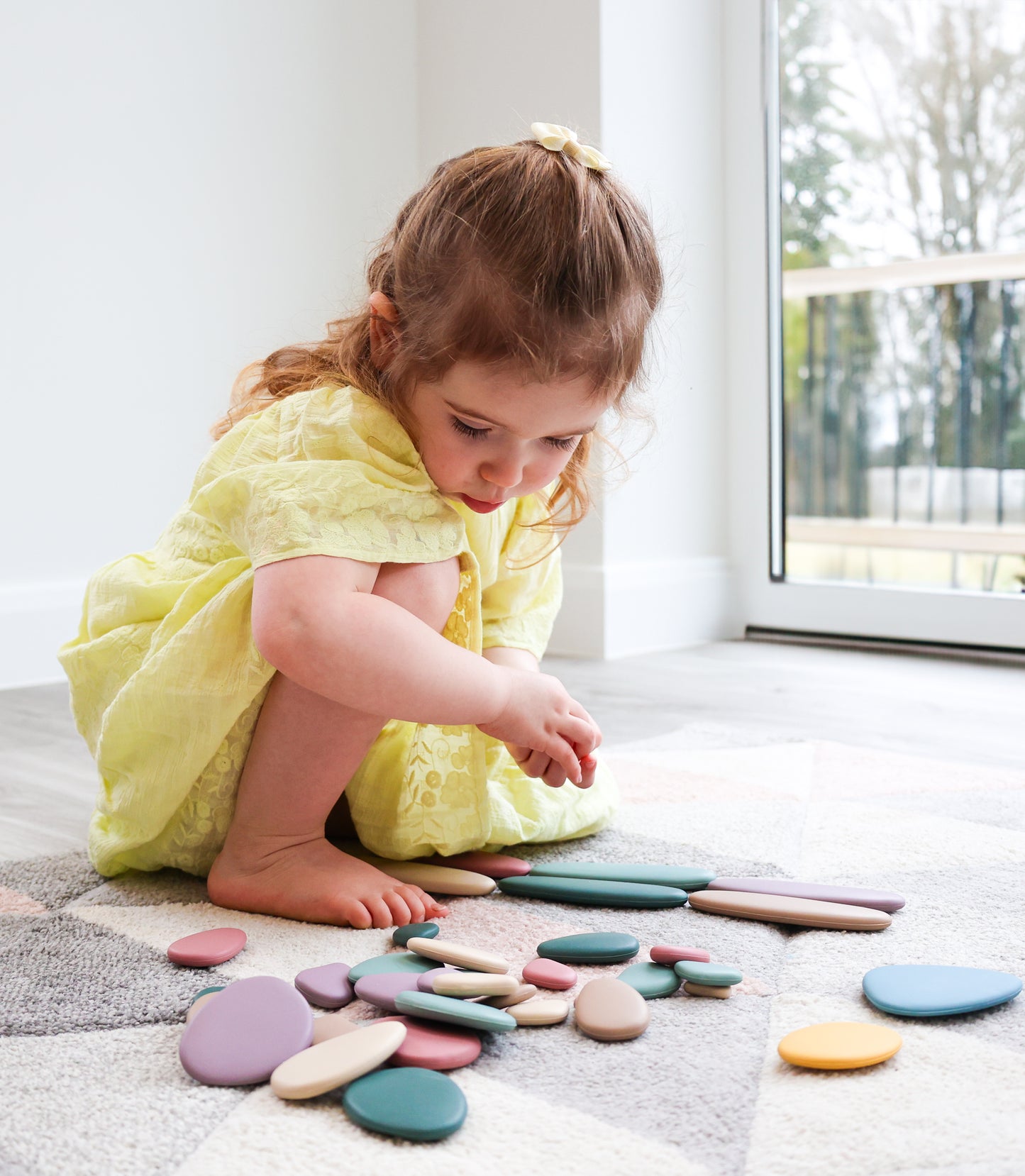 Silicone Stacking Pebbles 36 Piece