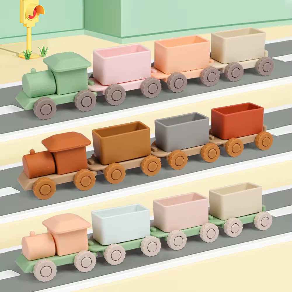 Silicone Train & Carriage Set – Pre-Order £14.99