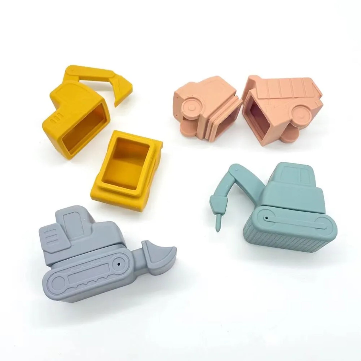 Silicone Bath Toys Vehicles