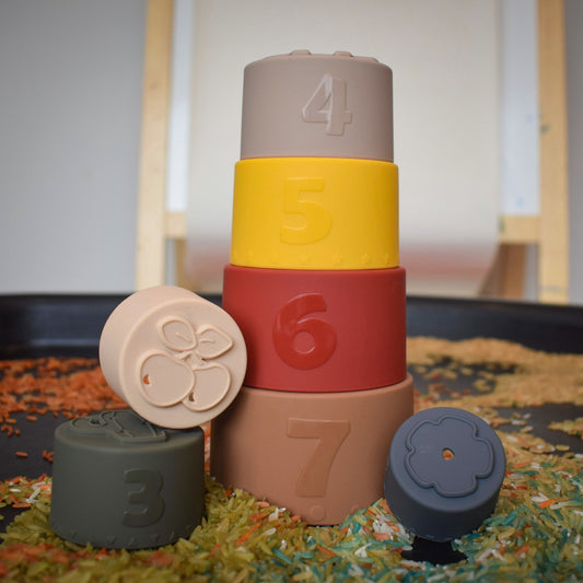 Silicone Stacking Cups - Autumn Day