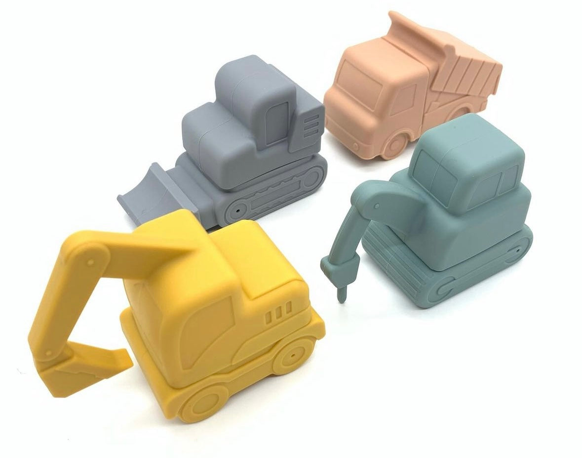 Silicone Bath Toys Vehicles