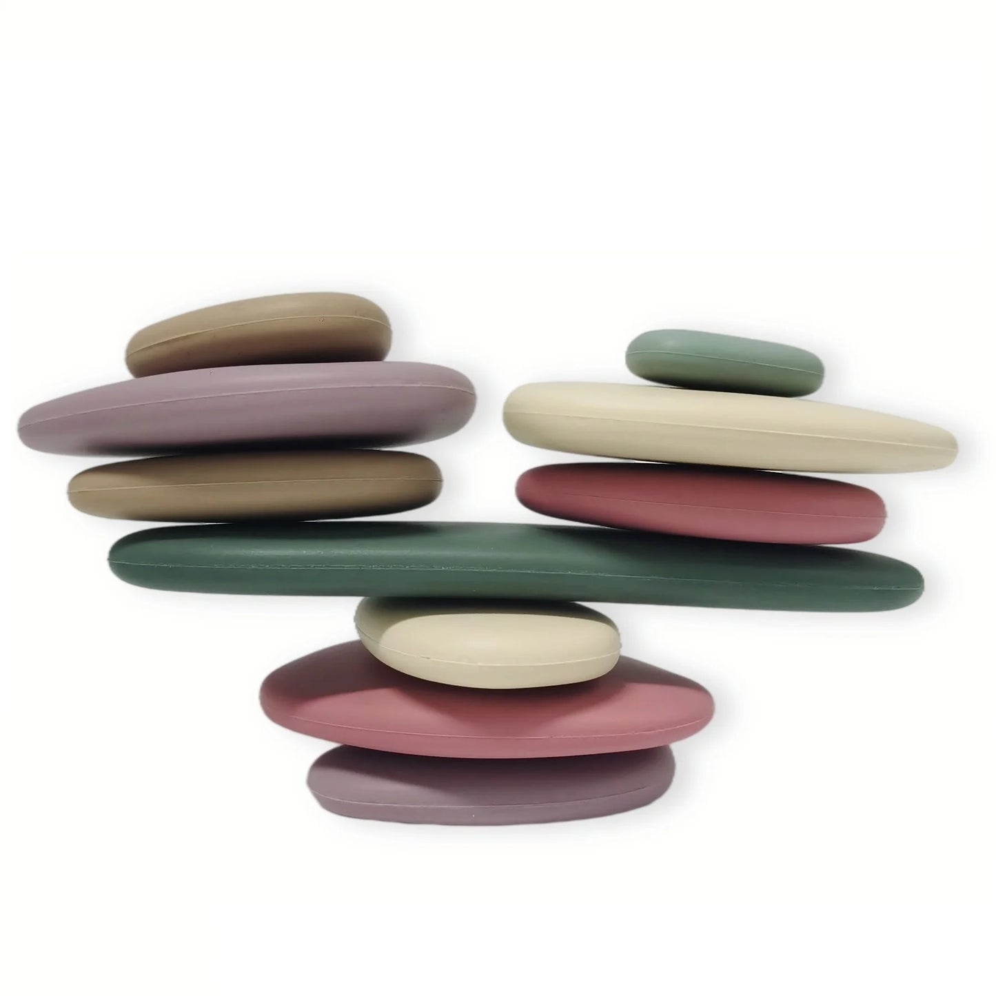 Silicone Stacking Pebbles 36 Piece