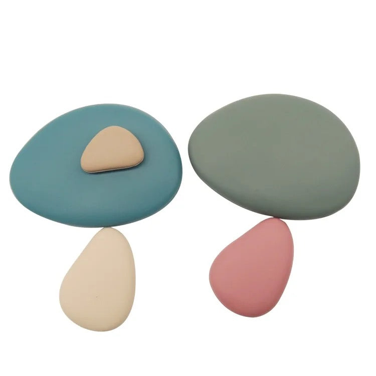 Silicone Stacking Pebbles 36 Piece