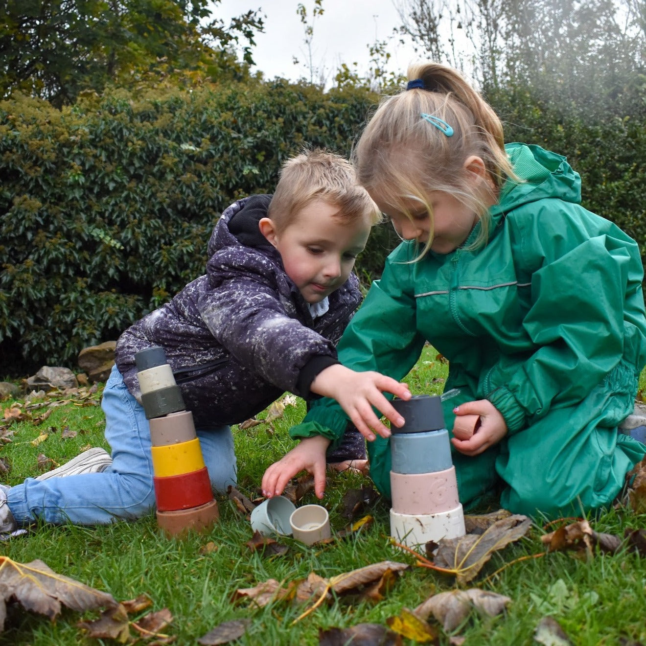 Silicone Stacking Cups - Autumn Day